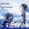 Handheld Electric Fan Portable USB Rechargeable 90° Foldable Fan Mini Air Conditioner Fans Air Cooler Neck Hanging Fan 5 Speed