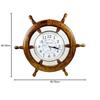 Настенные часы Time | Морской пиратский штурвал | Премиальный ремесленный подарок (18 дюймов)