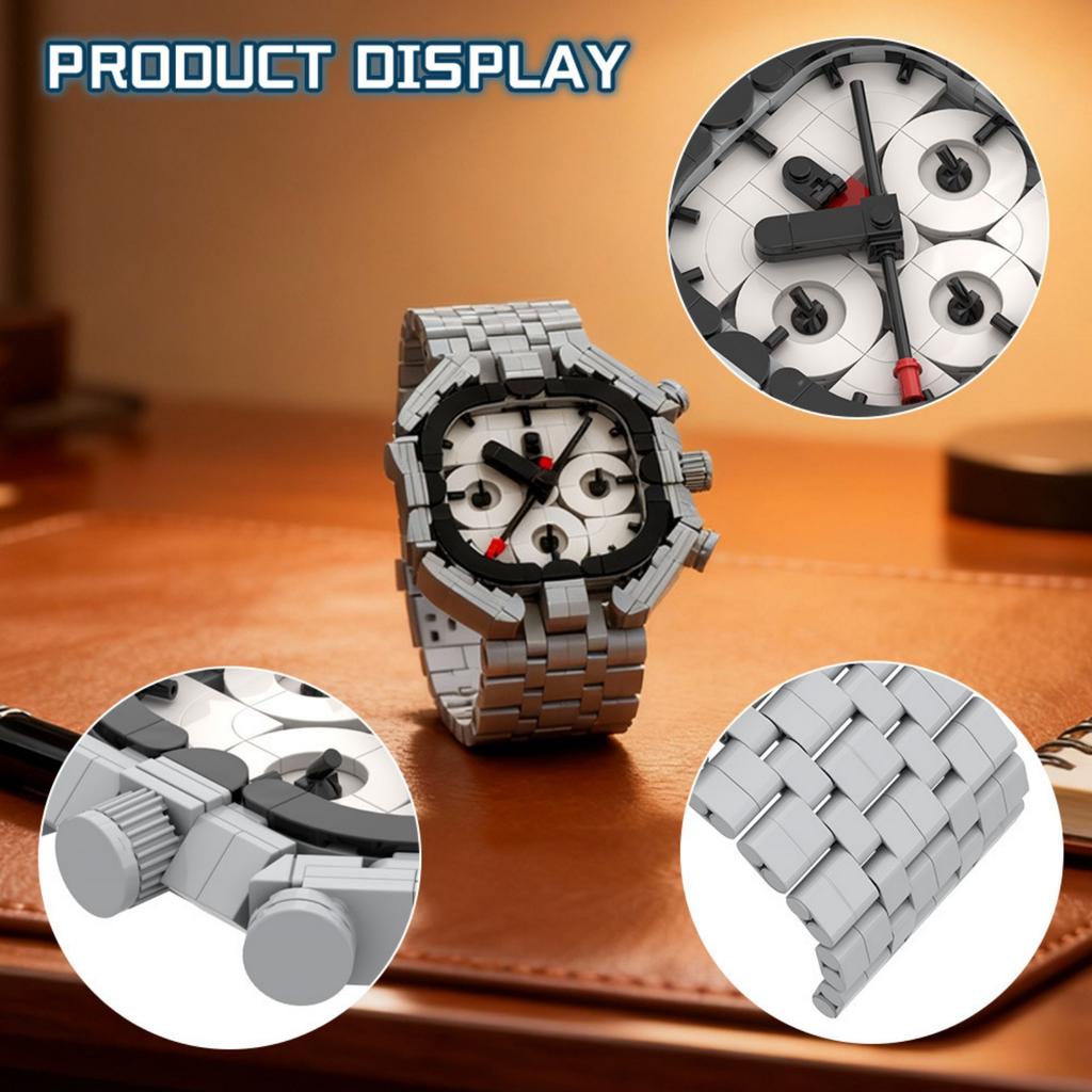 Строительные модули в форме часов, наборы для сборки моделей из строительных кирпичиков для самостоятельной сборки, коллекционные предметы для украшения стола (357 штук)