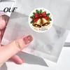 DIY Christmas Gift Tags Round Stickers, Santa Claus Snowman And Gingerbread Patterns Print, Pattern Stickers Self Adhesive Holiday Envelope Seals for