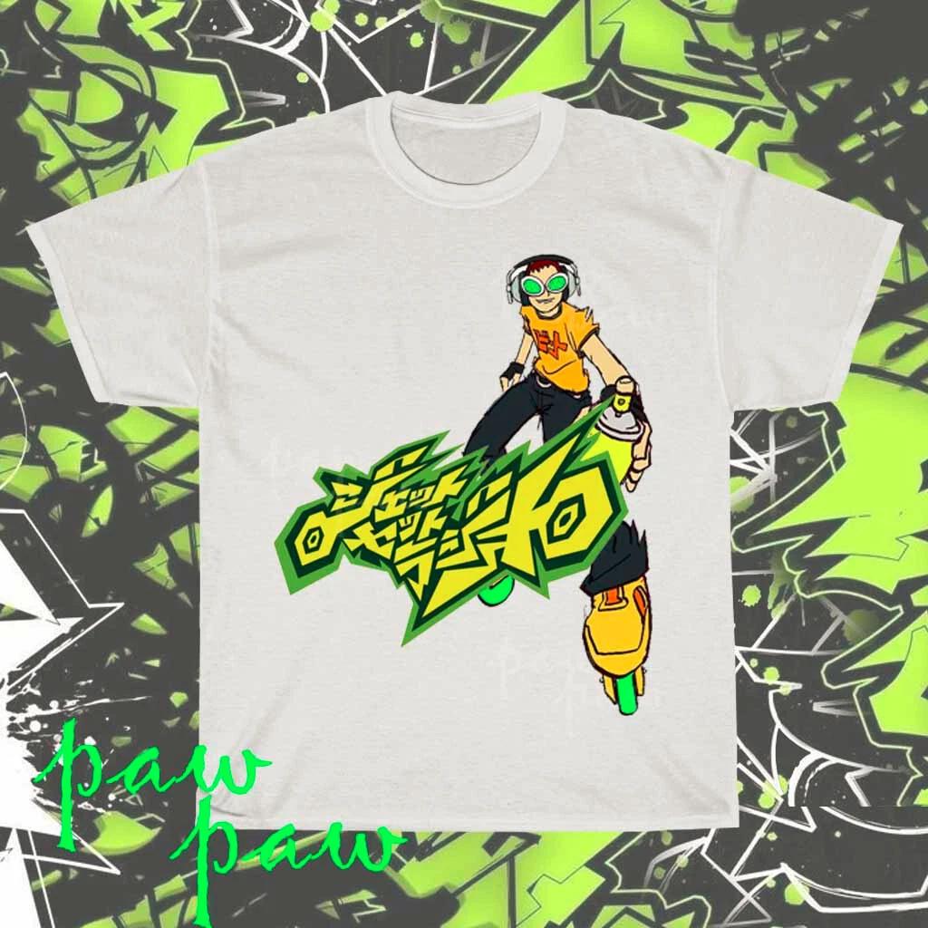 Новая американская футболка с логотипом Jet Set Radio, смешная, размеры от S до 5XL