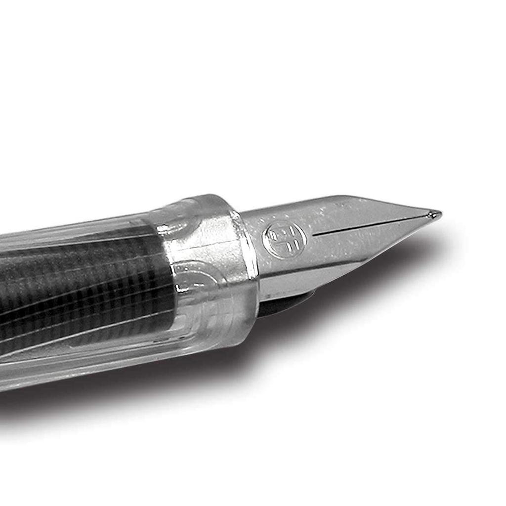 Schneider Перьевая ручка 406 Прозрачный корпус Набор с 1 картриджем с чернилами 1 конвертером Перо Тонкое перо Чернила 406FPCL Совместимый и Размер EF/Экстра Цвет