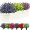 10PCS Artificial Lavender Flower, Outdoor Lavender Flower Plastic Plant, Artificial Flower Artificial Plant, Home Porch Home Decoration