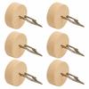 10PCS Antique Finish Wooden Photo Clip Cat Shape Wood Slice Ornament Note Holder  Note Marking