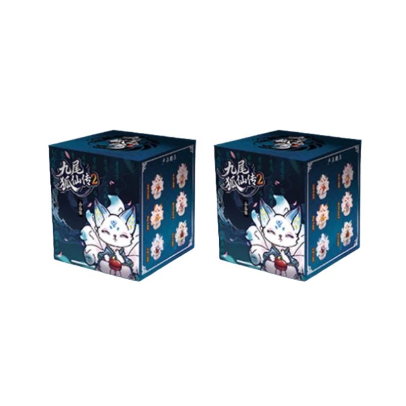 Hot- Luminous Nine-Tailed Fox Fairy Legend 2 Generation Series Blind Box Cute Desktop Ornaments Decorated Girl Holiday Gi