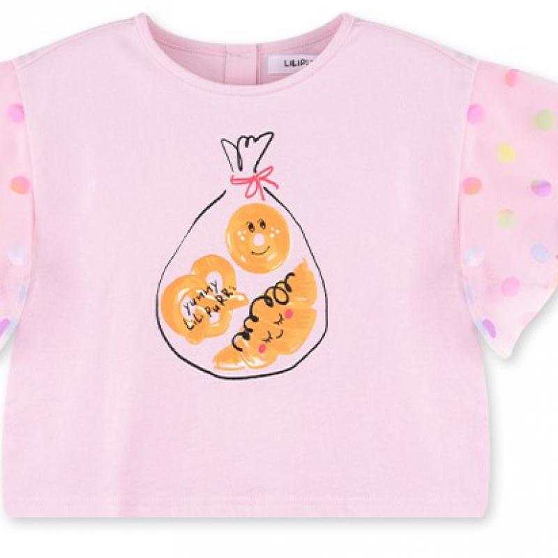 [lilypuri] Rainbow DoT T shirT  2color 