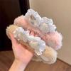 Плюшевая кружевная повязка на голову с милыми ушками медвежонка для женщин - Нескользящая повязка, идеальная для умывания лица