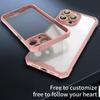 For iPhone 13 Pro Case Acrylic+TPU Reinforced Corners Protective Cover with Lens Film