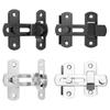 Keenkee Stainless Steel Gate Latches Pet Door Latch Bolt Lock Heavy Duty Flip Latch 2mmThick