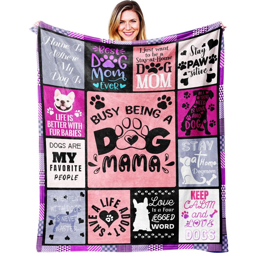Dog Themed Blankets Printed Flannel Blankets Party Bedroom Decor Blankets Pet Lovers