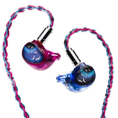 HiFiGo Kinera Celest PhoenixCall 1 6-мм Микропланарный драйвер 5 Гибридных драйверов Наушники DD+2BA+2 Внутриканальные мониторы, Внутриканальные (4,4 мм, фиолетово-синий)