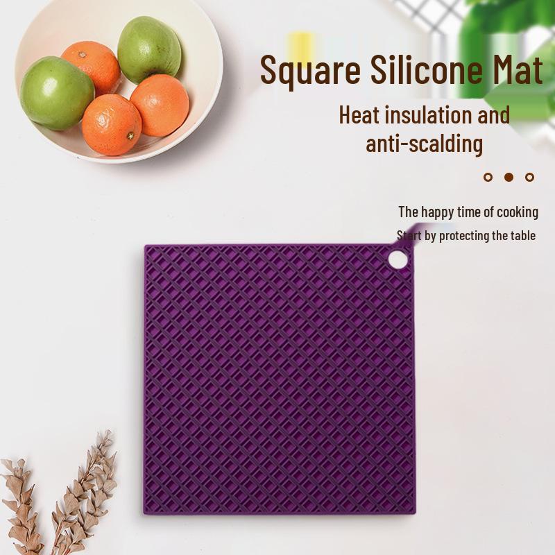 Силиконовые подставки-соты: Термостойкие, Нескользящие, Легко моющиеся, Четырехугольные Кухонные Настольные Коврики.