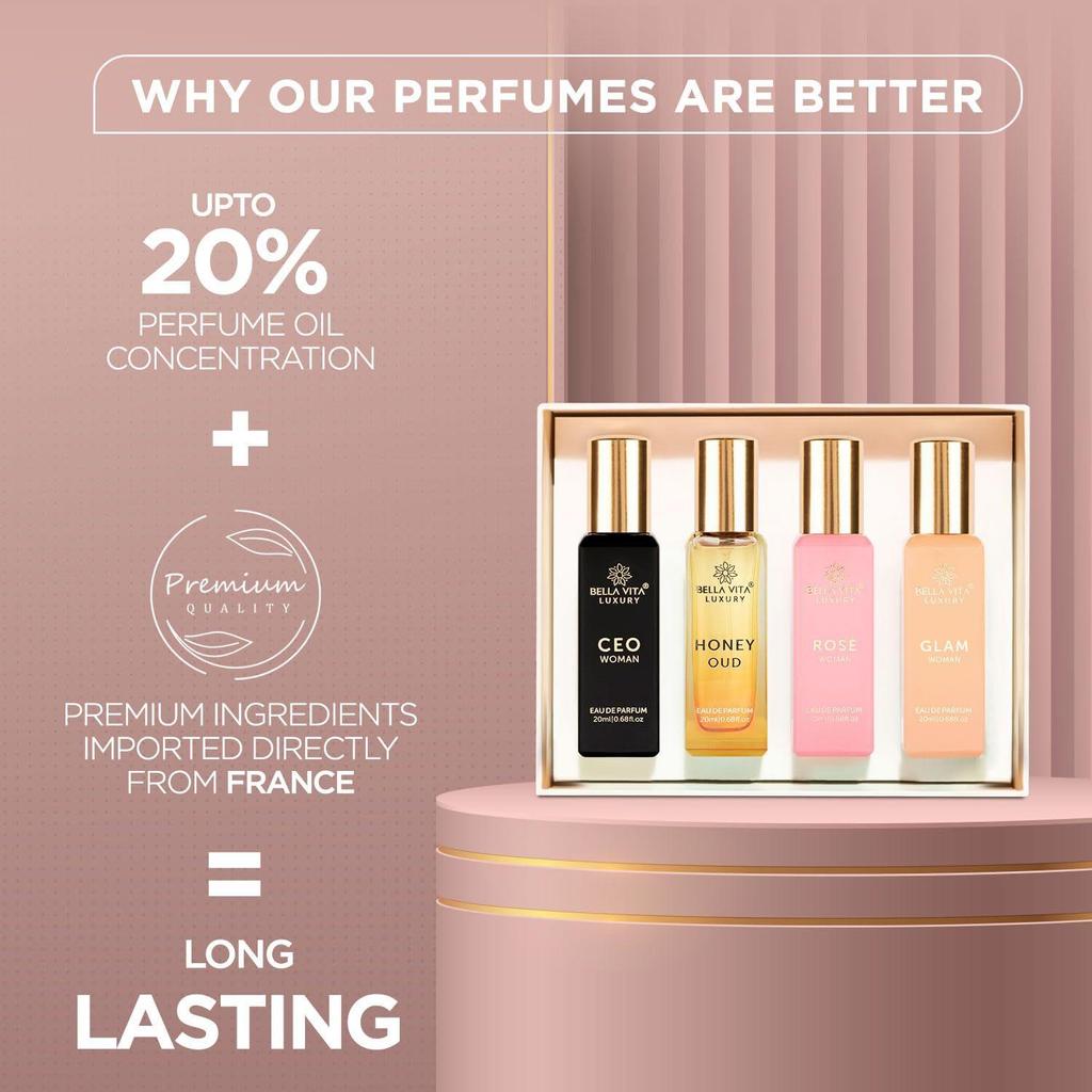 Подарочный набор Bella Vita Luxury Woman Eau De Parfum 4x20 мл для женщин