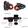 Rear Bike Tail Light Mini Strap-On LED Micro Bicycle Lights Bright Red LED Waterproof