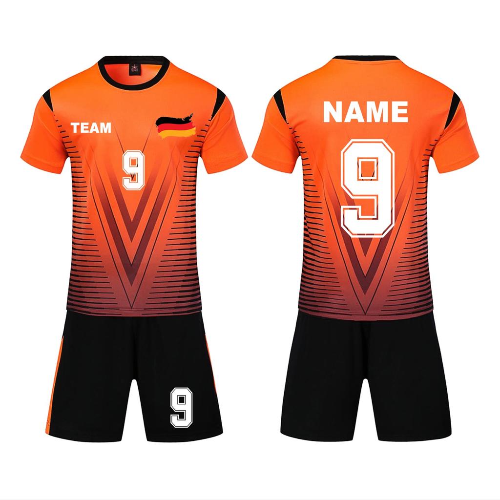 Personalised Shirts Kit Mens Girls With Name Number Custom Football Jerseys For Boys Training Suit