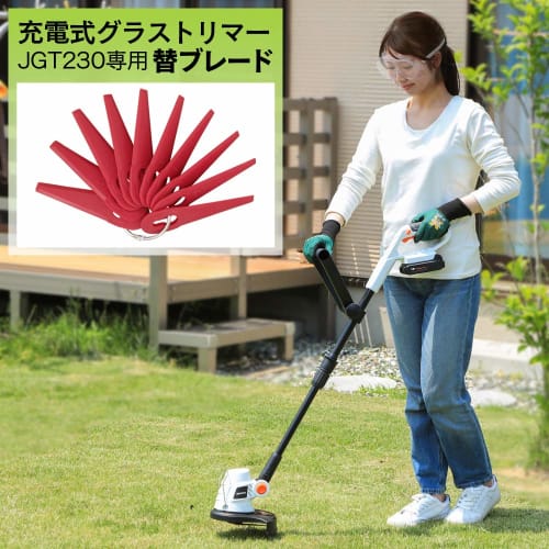 IRIS OHYAMA Rechargeable Glass Trimmer Replacement Blade Depth 2.8 X Height 9.9 X Width 0.35cm JGTKB23 Red