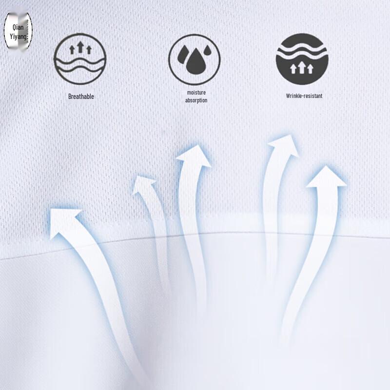 QIANYIYANG Короткий рукав Шеф-повар Ледяной шелк