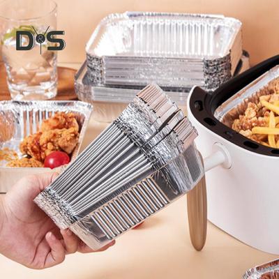 10/30 шт. одноразовые противни из алюминиевой фольги, водонепроницаемые и маслостойкие, квадратная коробка из фольги для выпечки, устойчивая к высоким температурам, вкладыш для формы для выпечки, кухонная капельница