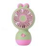 USB Handheld Fan Strong Airflow Low Noise Cartoon Shape Compact Design