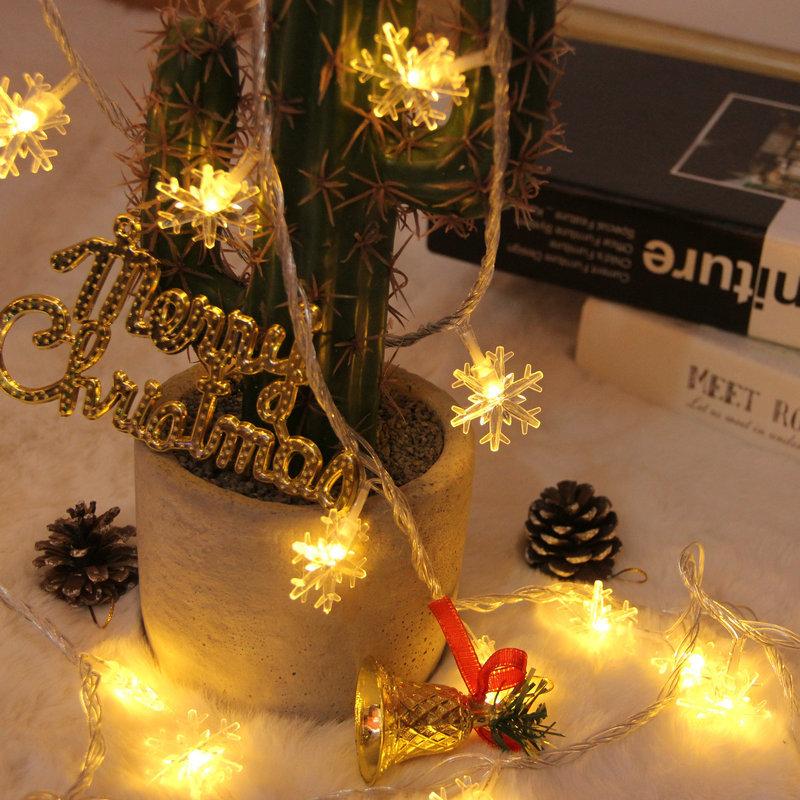 LED Light String Christmas Tree Snowflake Light Star Light String Color Light Outdoor Atmosphere Decoration Festival Site Layout