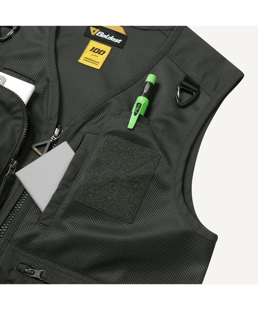Boldest All-Round Work Mesh Vest V4_2Avam25001Grc
