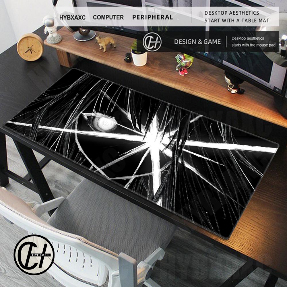 Black White Aesthetics Mouse Pad Large Anime Girl Gaming Mouse Mat Pc Accessories Extended Mat Office Keyboard Mouse Pads