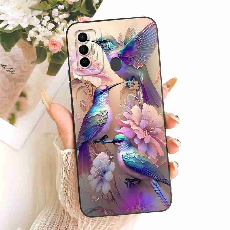 Чехол для Tecno Spark 7 2021 Милый чехол-кролик KF6 KF6j Мягкий силиконовый чехол для Tecno Spark 7 Spark7 Задняя крышка Coque