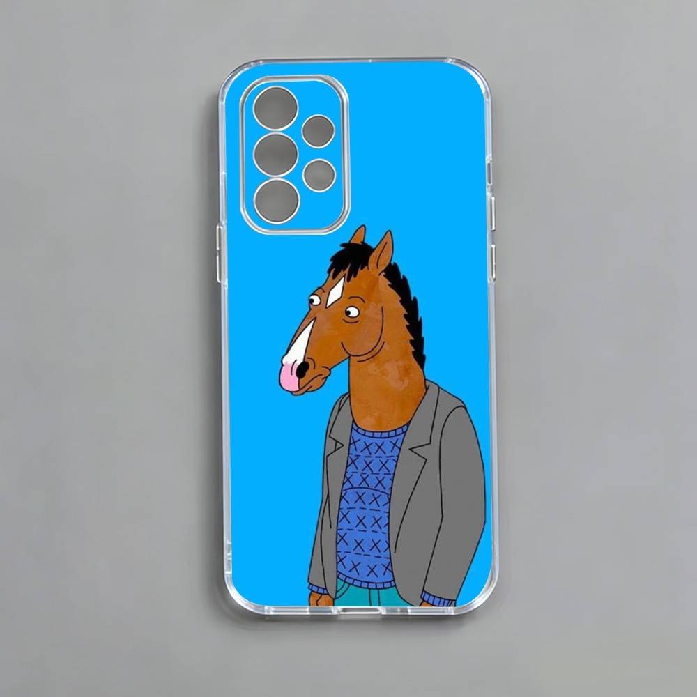 B-Bo-Jack-Конь-человек Чехол для телефона Samsung S25,S24,S21,S22,S23,S30,Ultra,S20,Plus,Fe,Note,10,9,5G Прозрачная крышка