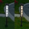 Solar Address Sign Lighted Address Plaque Waterproof Automatic Charging Simple Installation Illuminated LED Address Number