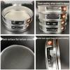 304 Stainless Steel Double Layer Sieve for Sand, Stone, Soil Testing