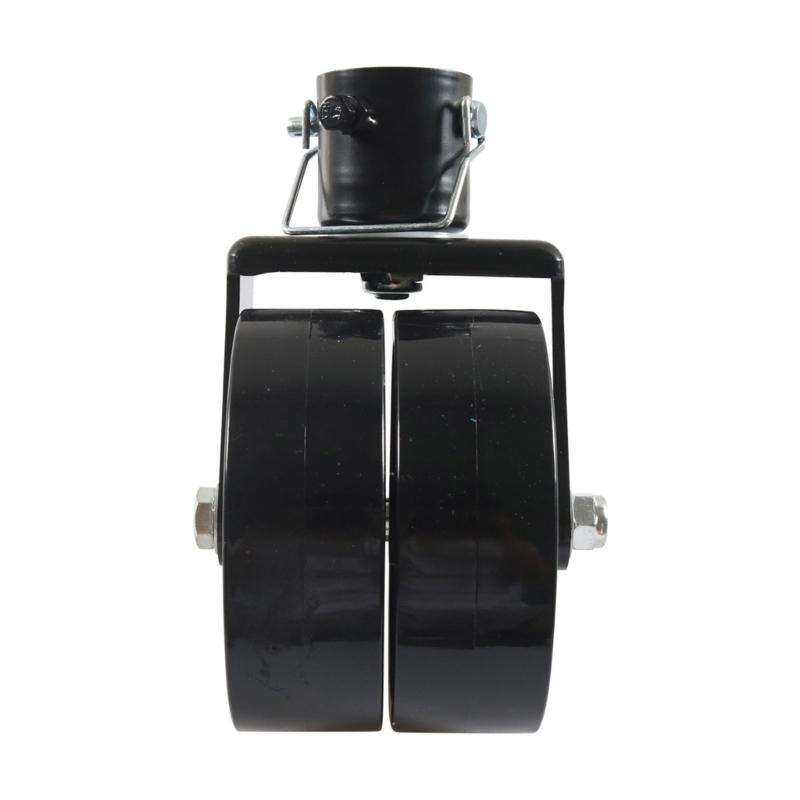 Universal 6 Inch Rotates Caster Wheel Double Wheel Rotates Casters Simple Installation Suitable for Most Trailer Jacks