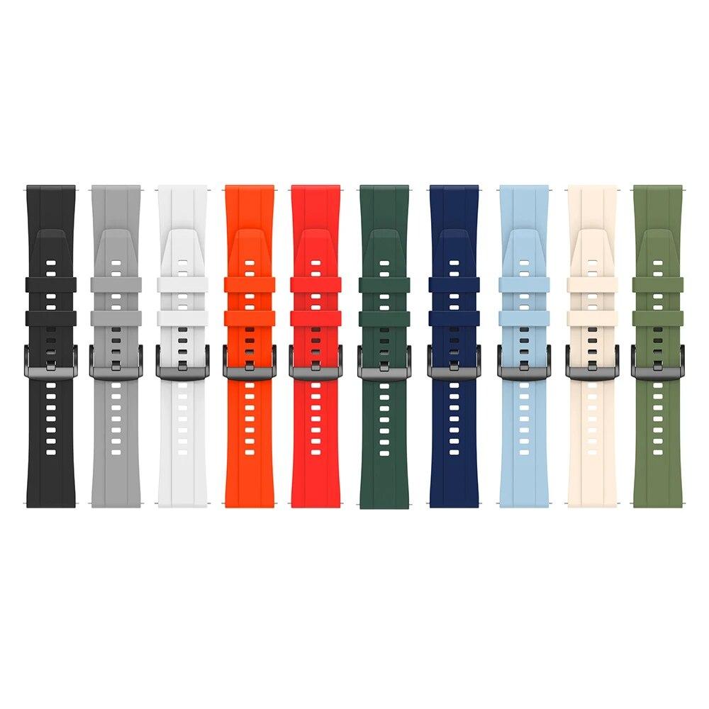 Чехол + ремешок 2 в 1 для Huawei Watch GT 4 46 мм, высококачественный силиконовый защитный чехол для часов и ремешок, один цветной ремешок для часов, чехол