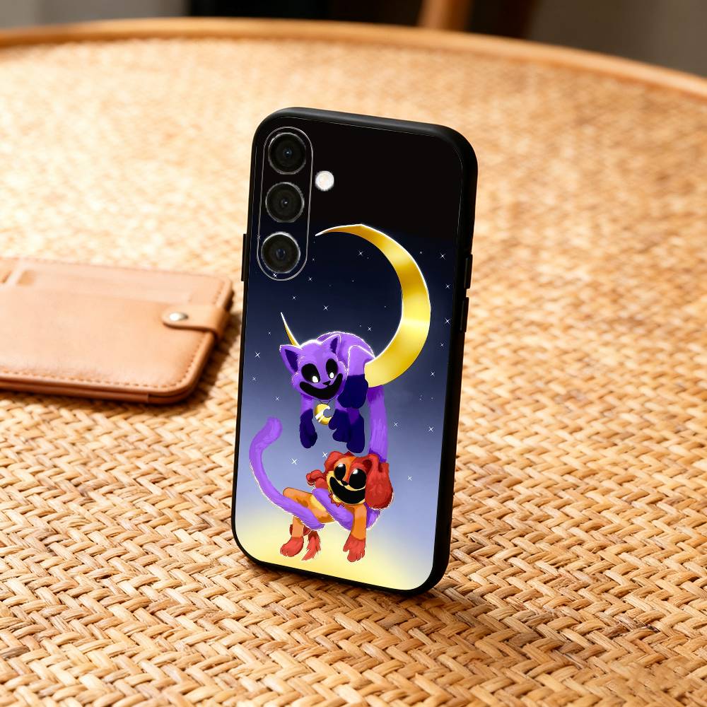 Милый Чехол для Телефона C-Catnap и D-Dogday Для Samsung A73,72,71,A52,51,40,41,A22,A32,31,A13, Мягкий Черный Корпус