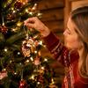 Рождественские подвесные украшения 12/24 шт., 2D деревянные украшения, украшения с лесными животными, лесные украшения, украшение-существо для елки, Праздничные