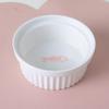 Cartoon Pet Dog Cat Bowl Ceramic Bowl Iron Frame Table Into A Kitten Skid Resistant Double Bowl Small Dog Food Feeder