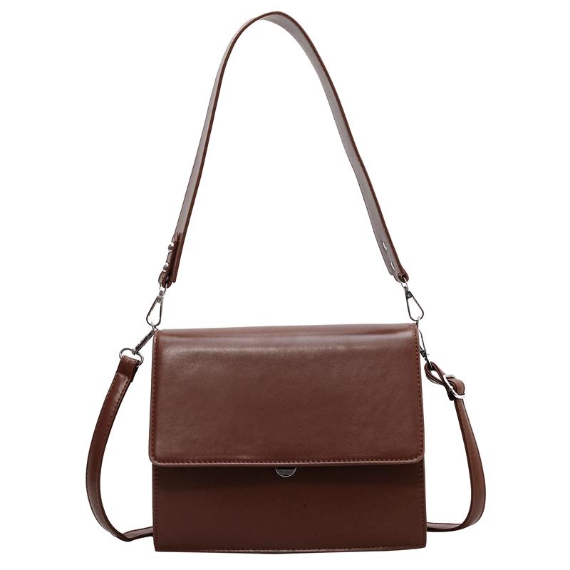 PU Briefcase New Lock Buckle Internal Compartment Zipper Crossbody Bag Fashionable Commuting Large Capacity Shoulder Bags