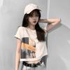 Summer Short Personalized Base Shirt for Women Korean Style Slim Short-sleeved T-shirt for Female Students