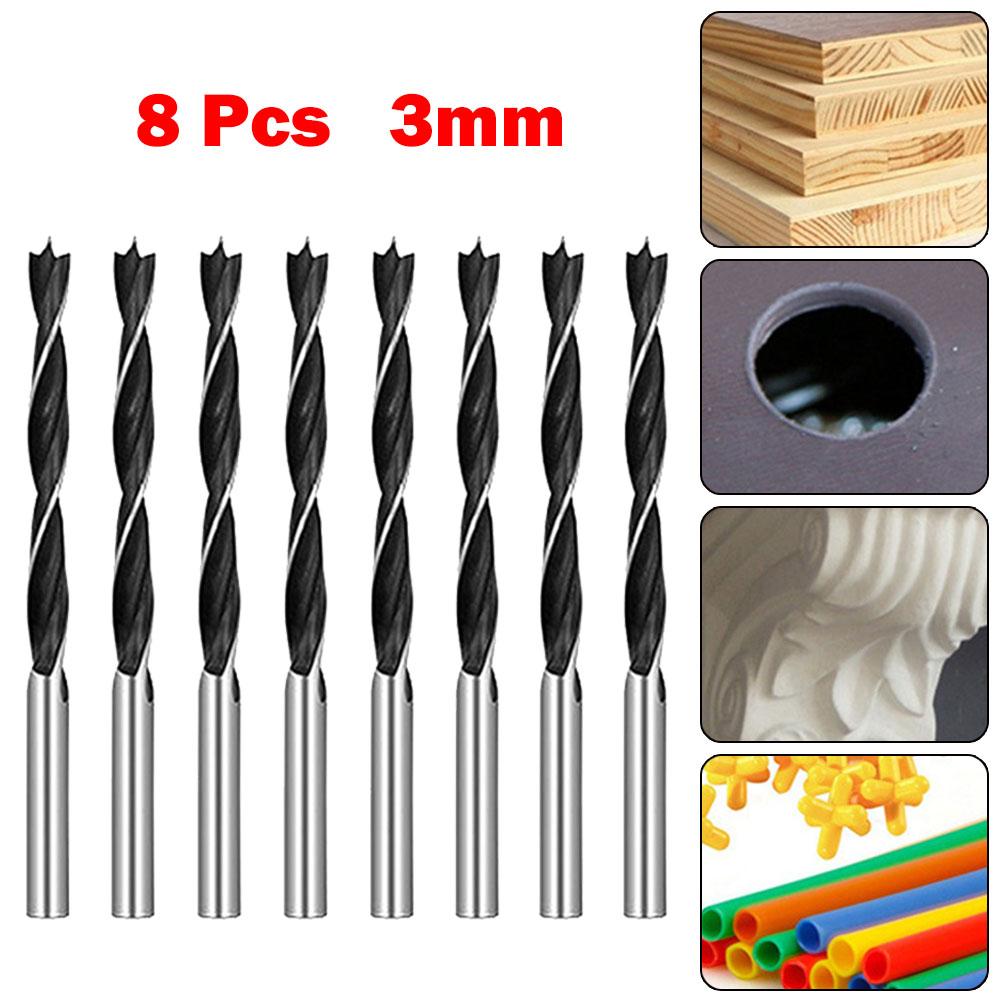 3MM Wood Drill Bits 3mmx 58mm 8Pcs/set Accessories