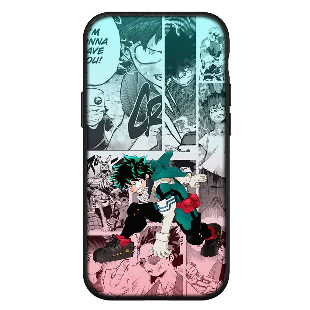 Для iPhone 15 14 Xiaomi Redmi Note 13 12 11 Pro Max X 8 7 XR Samsung Galaxy A34 A15 S24 S23 Huawei OPPO A54 BNHA Чехол My Hero Academia Midoriya Izuku