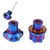 Auto Decoration Accessories Universal Cnc Car Motorcycle Key Head Aluminum Alloy Titanium Burn Hexagon Key Bit Tip