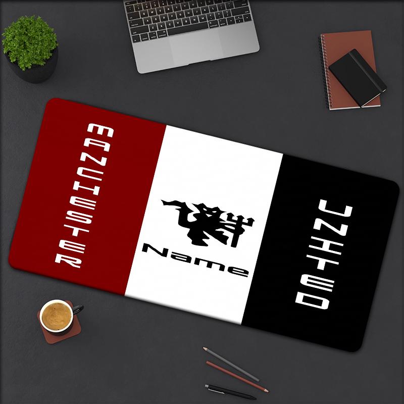 Custom Name Manchester Theme Mouse Pad Non Slip Rubber Base Multifunctional Office Home Decor Perfect For Workspace Personalization
