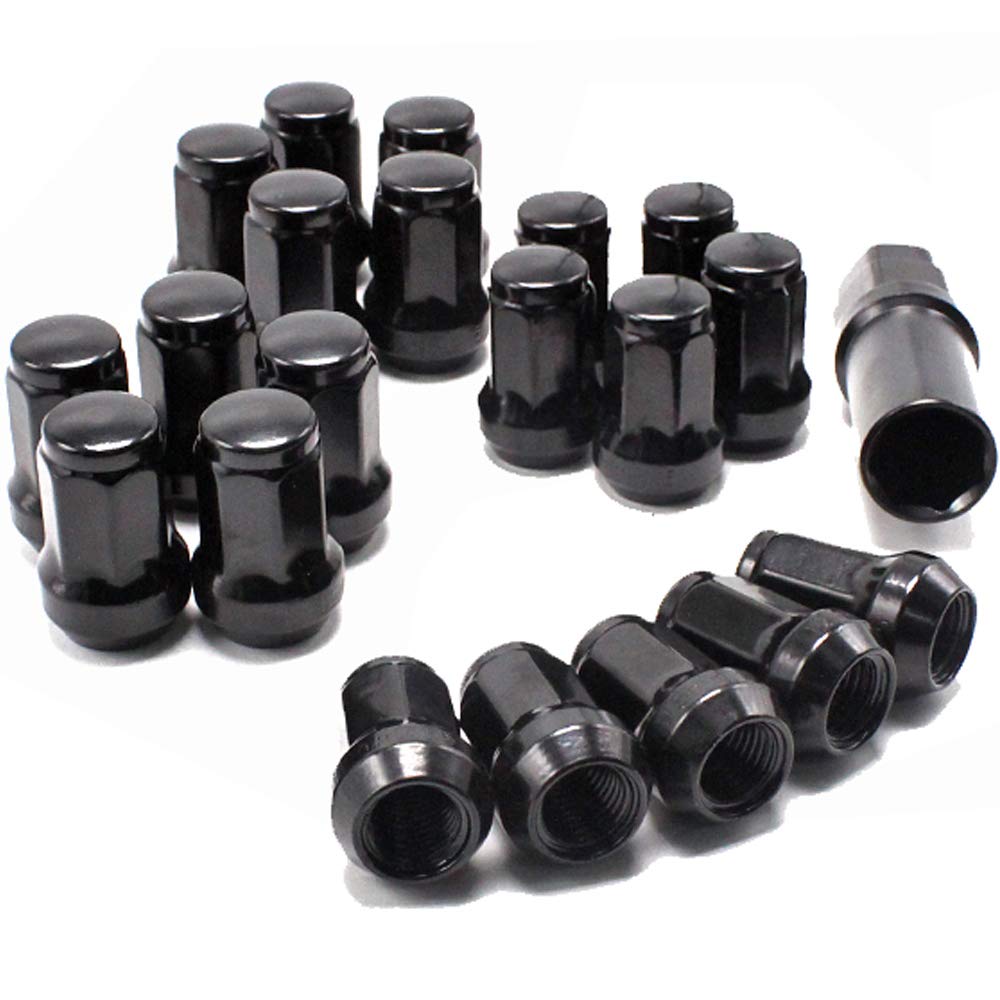 Wellvie Classy Heptagon Steel Wheel Racing for Alphard and Lock Custom Exterior Car Parts Anti-Theft Nuts, Nuts, 20-Piece Set, P1.5, Vellfire, 7-Point