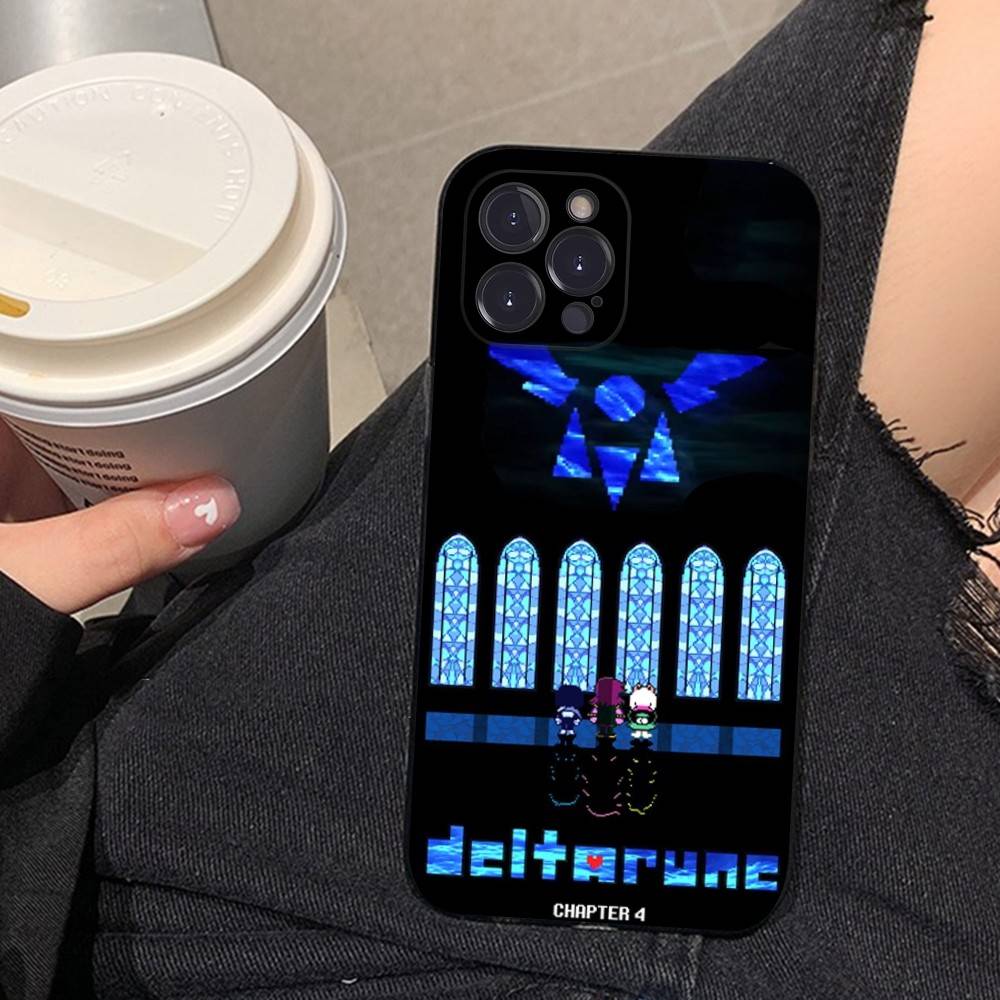 Чехол для телефона D-Deltarune Ralsei для iPhone 17 16 15 14 13 12 11 Pro Max Plus Черный корпус