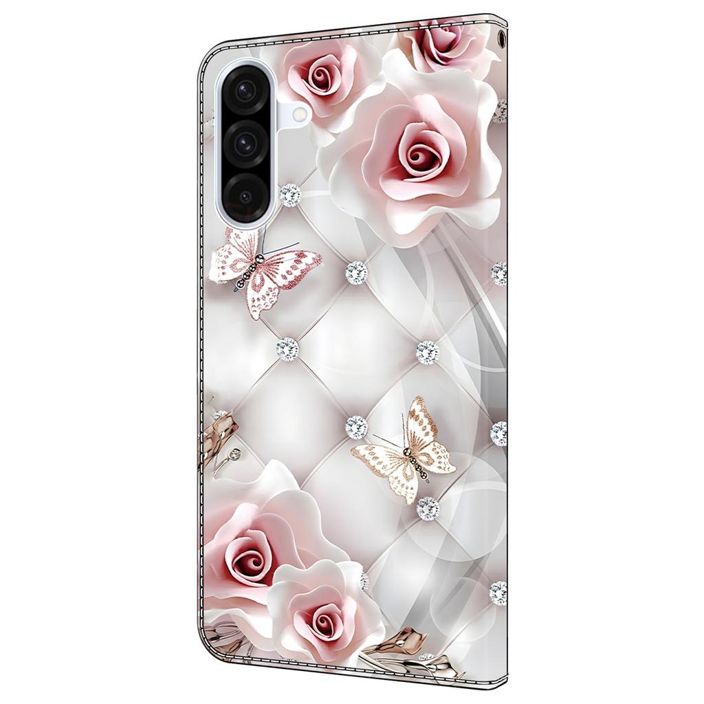 For Samsung Galaxy A55 5G Leather Case Pattern Printing Wallet Stand Anti Drop Phone Cover