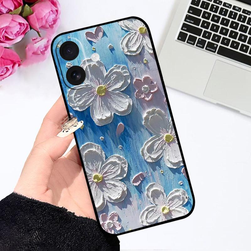 Для чехла IPhone 17 IPhone17 A3519 Масляная живопись Силиконовый чехол для телефона Для Apple IPhone 17 Чехол Защита камеры Мягкий ТПУ Корпус Бампер