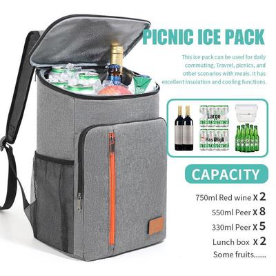 Стильный изолированный рюкзак большой емкости 2022 года для пикников на природе, обеда и вина – Портативный и сохраняющий свежесть