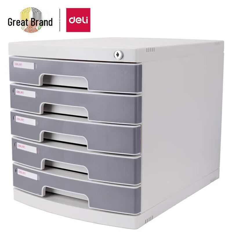 Deli 5-Layer Lockable Desktop Drawer Organizer