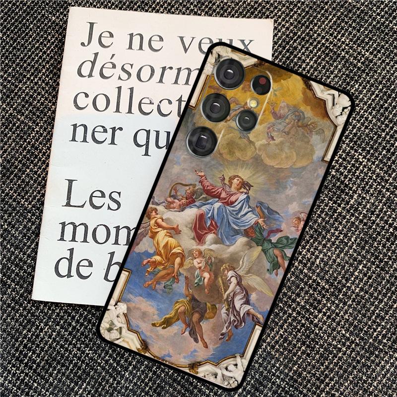 Чехол с ангелами эпохи Возрождения для Samsung Galaxy S23 Ultra S22 S20 S21 FE Note 10 20 Ultra S8 S9 S10 S24 Plus