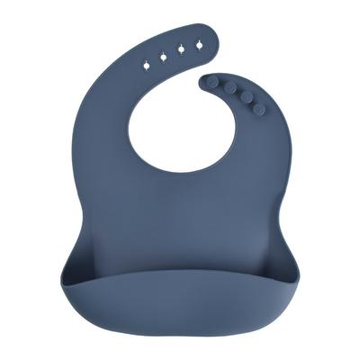 Flexible Silicone Bib with Cup Bib with Pocket Soft Waterproof Washable Boho Ink