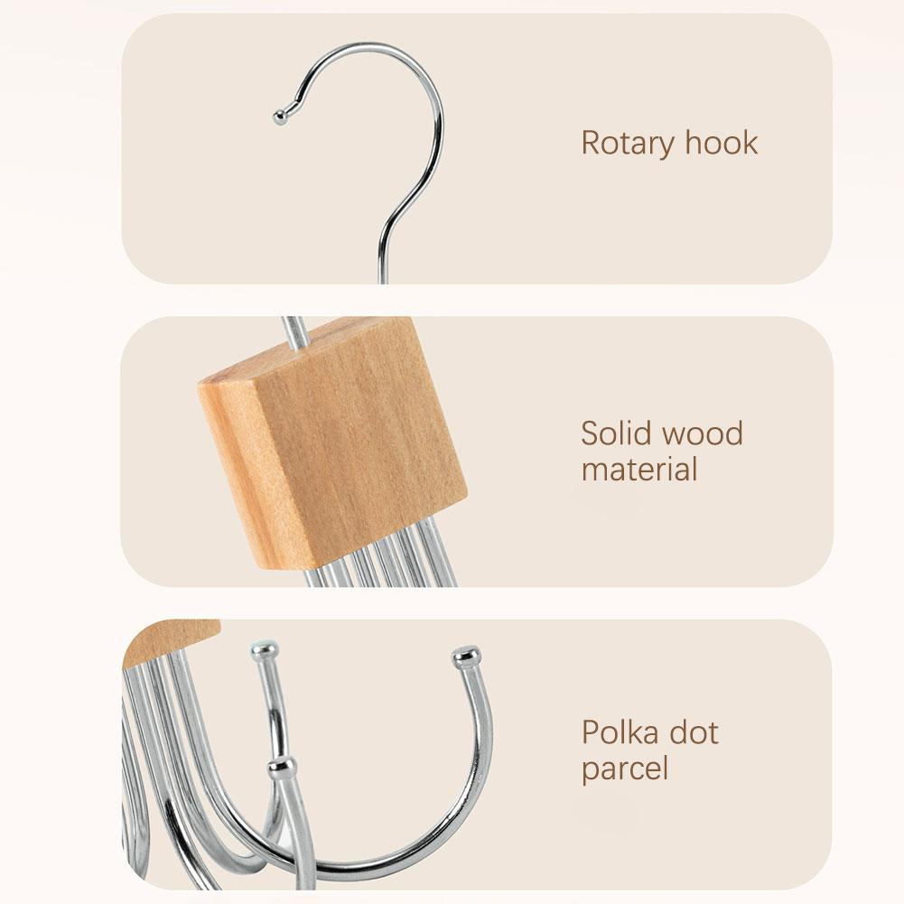 Вращающийся на 360° многофункциональный крючок для хранения с несколькими когтями, многофункциональная вешалка для одежды для ремня, бюстгальтера, майки, галстука, шарфа, кошелька, органайзер